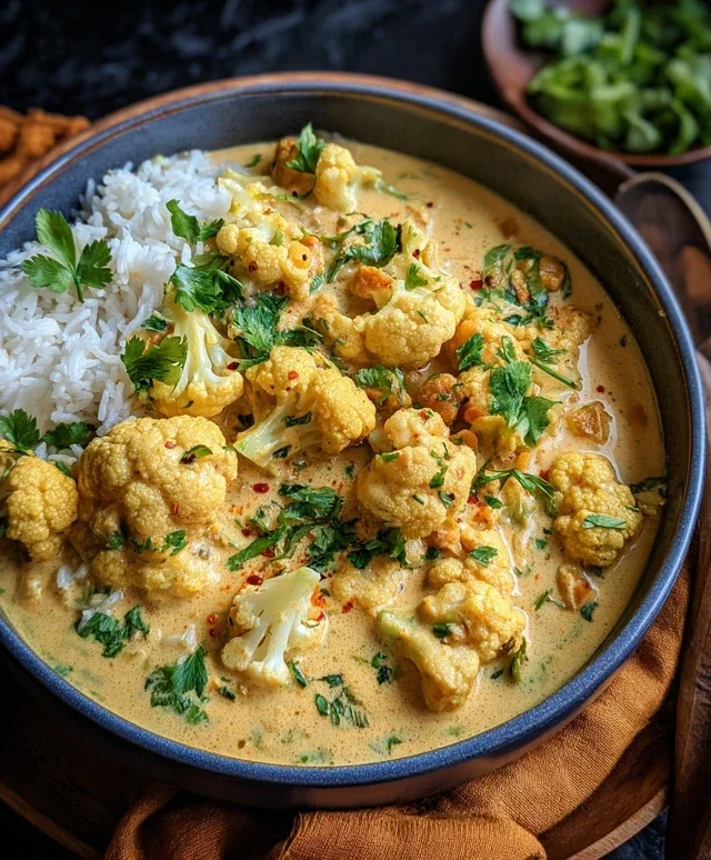Cremiger Blumenkohl-Curry aus dem Backofen: Vegetarisches Rezept