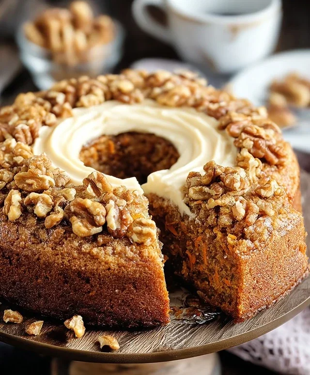Karottenkuchen mit Walnuss
