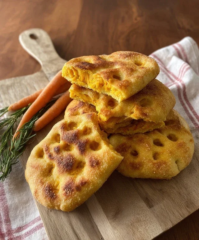Focaccine veloci di carote