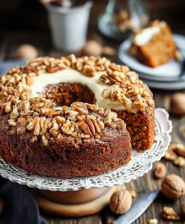 Karottenkuchen mit Walnuss