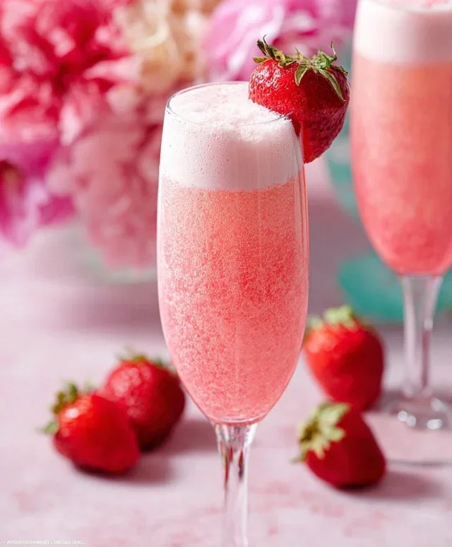 Strawberry Cream Mimosa