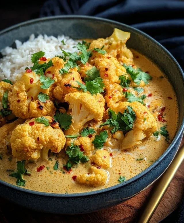 Blumenkohl Curry aus dem Backofen