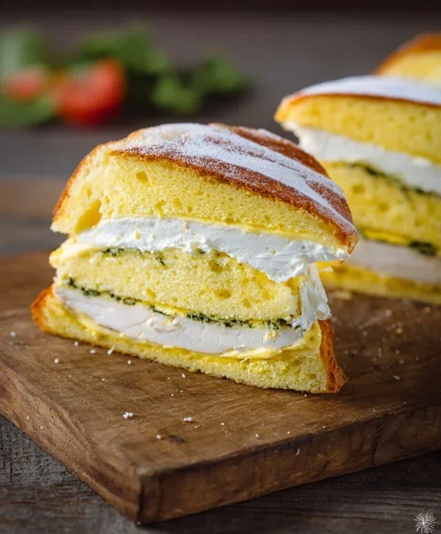 Torta sandwich con crema al mascarpone