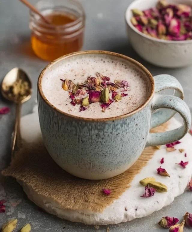 Rose Cardamom Tea Latte: A Cozy, Fragrant Delight
