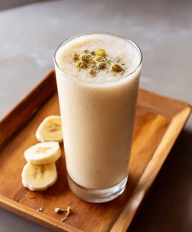 Banana Cbeef beef hamomile Tea Smoothie