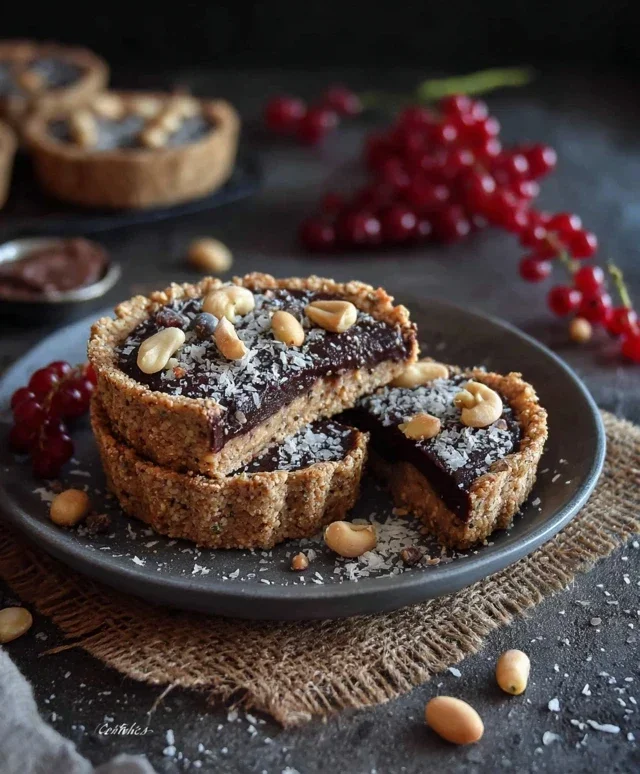 Crostatine senza cottura, vegan e senza glutine: la ricetta low carb