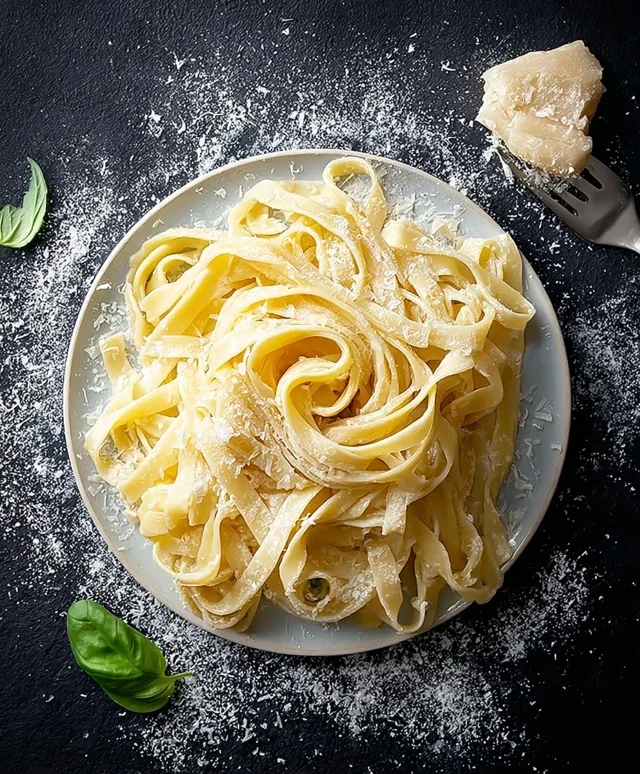 Fettuccine mit Parmesan Butter