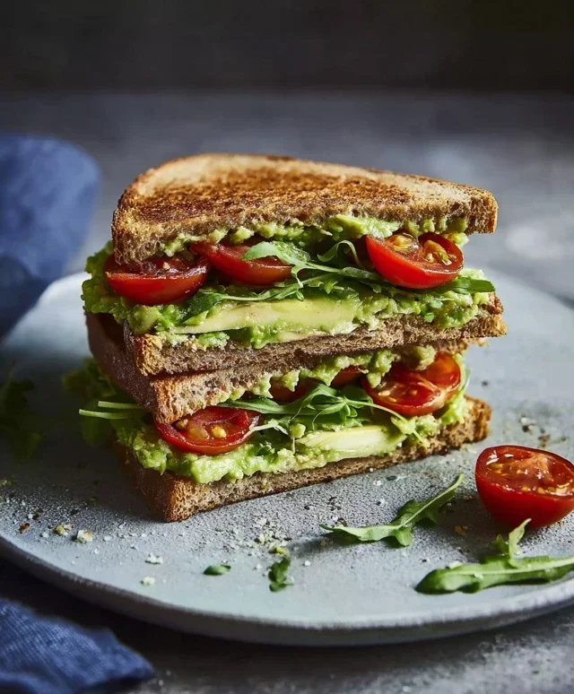 Cremiges Avocado-Sandwich – Frisch, Gesund und Schnell Zubereitet