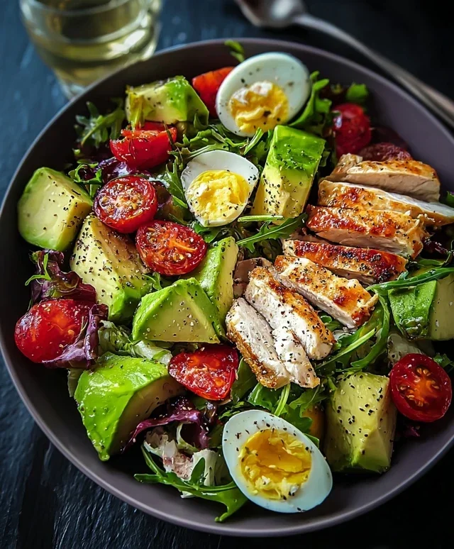 Gesunder Avocado Hahnchen Salat