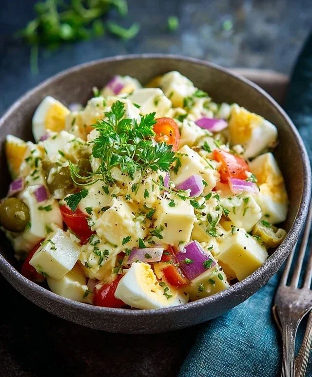 Kaesesalat einfach und schnell