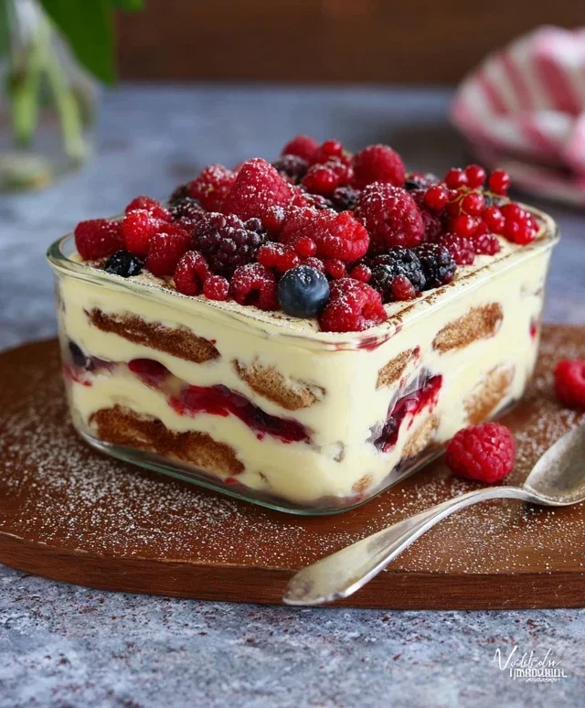 TIRAMISU AI FRUTTI DI BOSCO