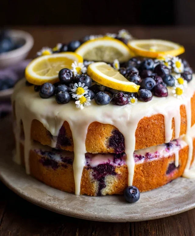 Lemon Blueberry Cake Recipe