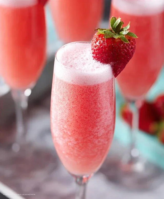 Strawberry Cream Mimosa