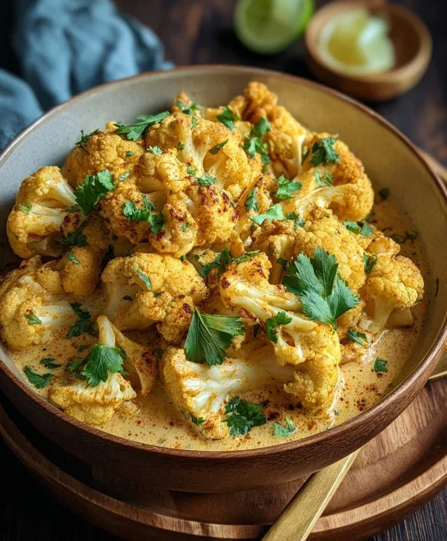 Blumenkohl Curry aus dem Backofen