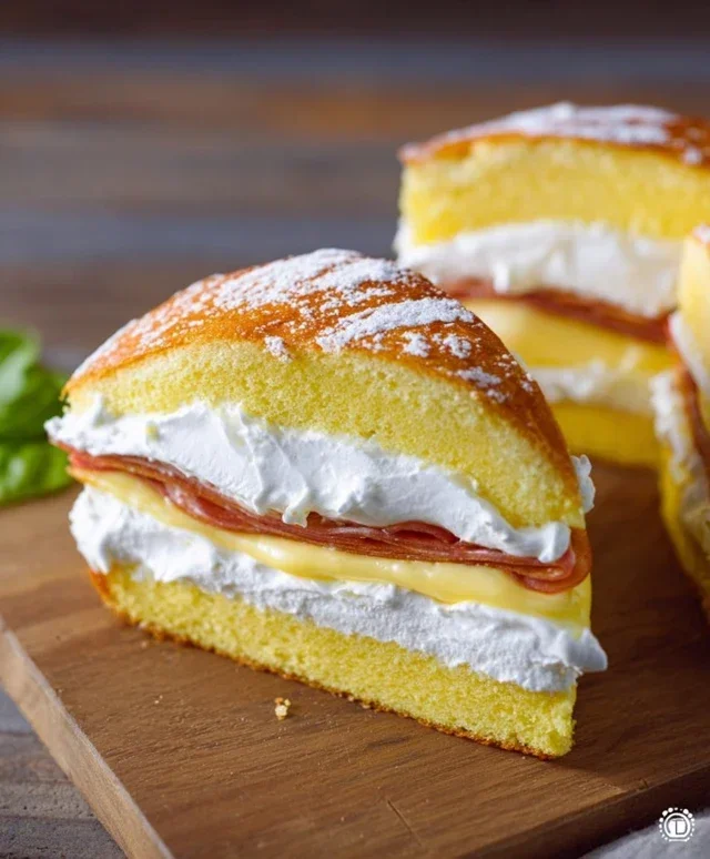 Torta sandwich con crema al mascarpone