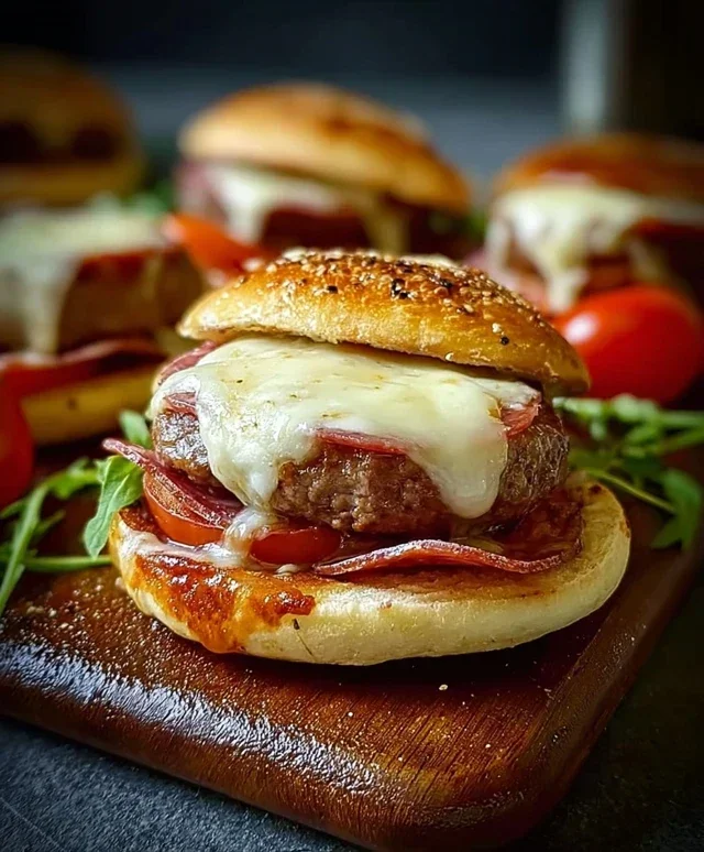 Beef Beef Salami-Burger mit Mozzarella – Ein herzhafter Genuss