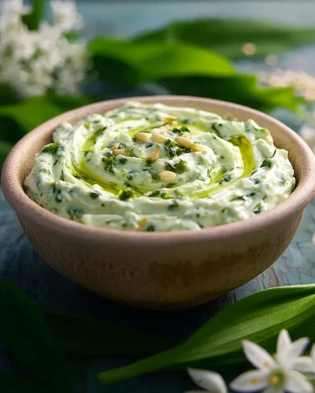 Bärlauch-Dip: Wenn der Frühling nach Knoblauch duftet