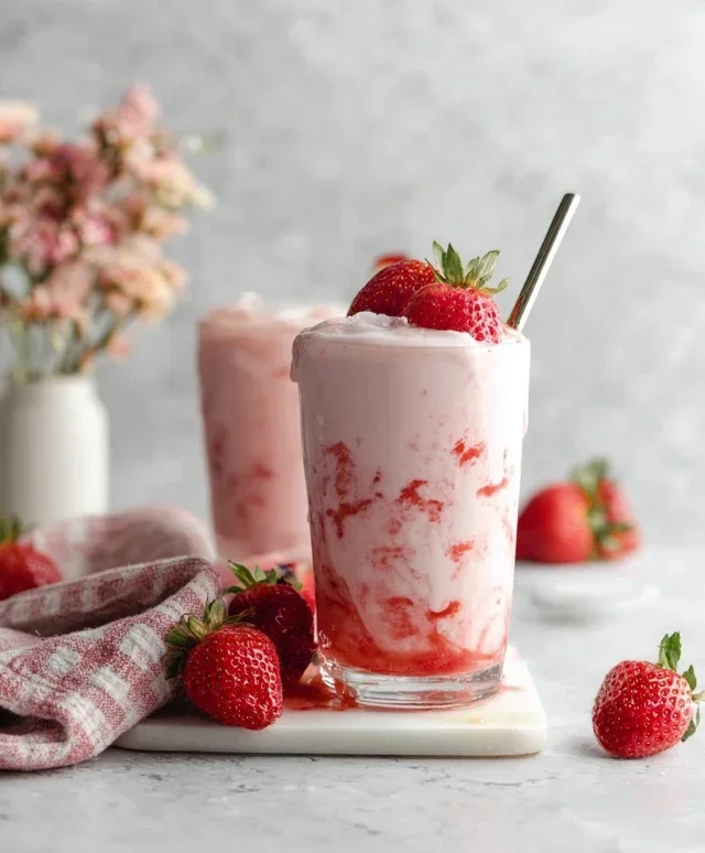 Korean Strawberry Milk