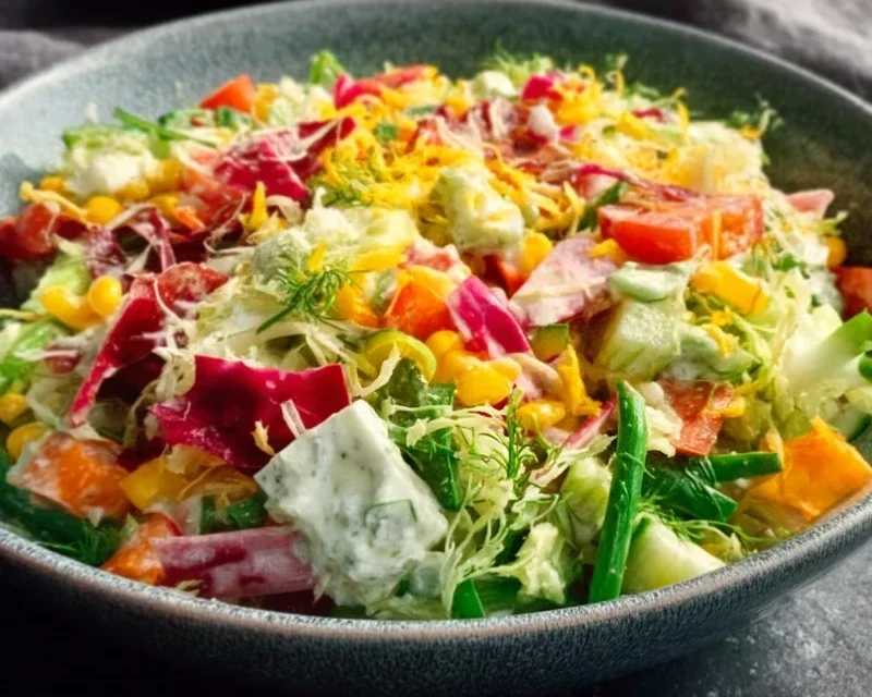 Über-Nacht-Salat Rezept zum Vorbereiten