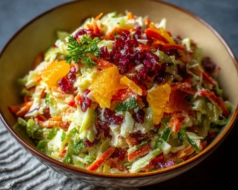 Knackiger Regenbogenkrautsalat