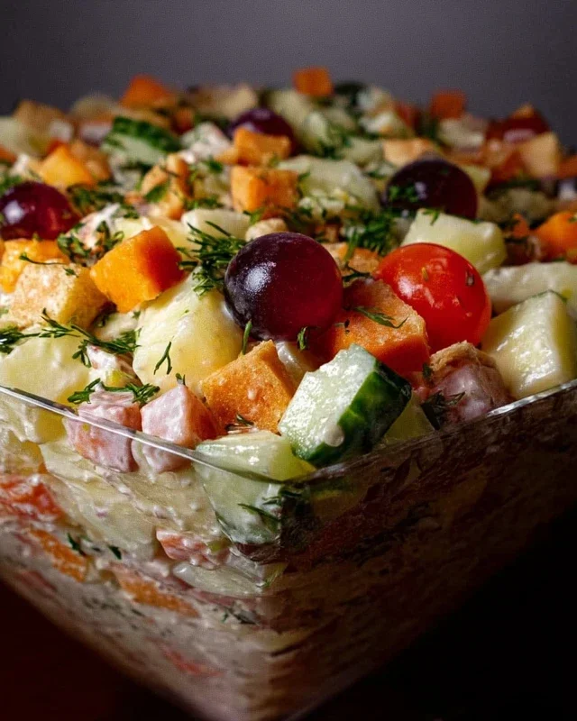 7 Tassen Salat, einzigartig lecker !