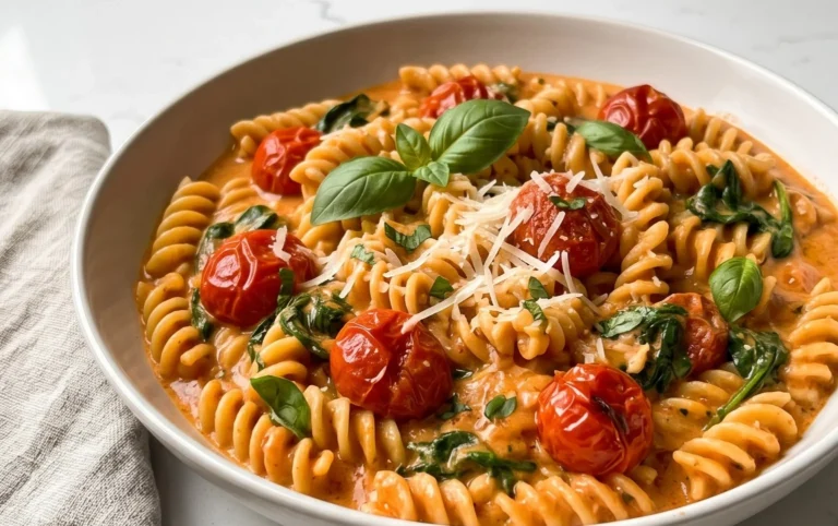Creamy Tuscan Slow Roasted Tomato Pasta 