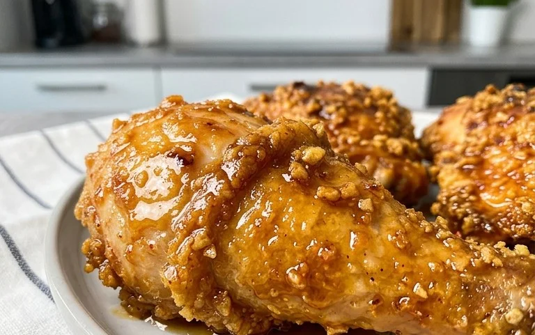 Baked Crunchy Hot Honey Chicken