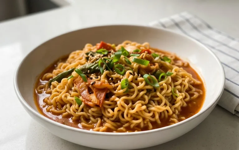 Easy Saucy Ramen Noodles