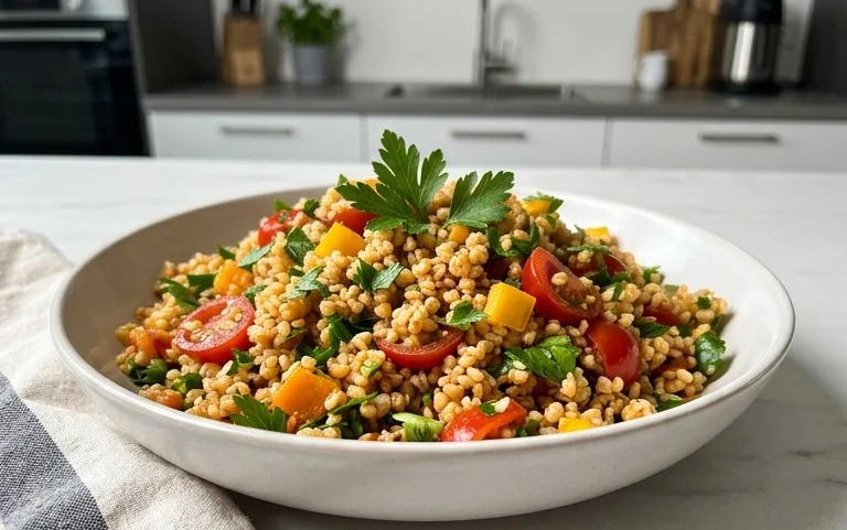 Veganer Bulgursalat