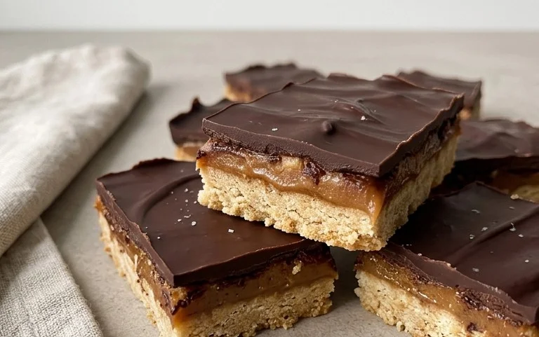 Healthy Twix Bars (Gluten-free) Homemade Recipe