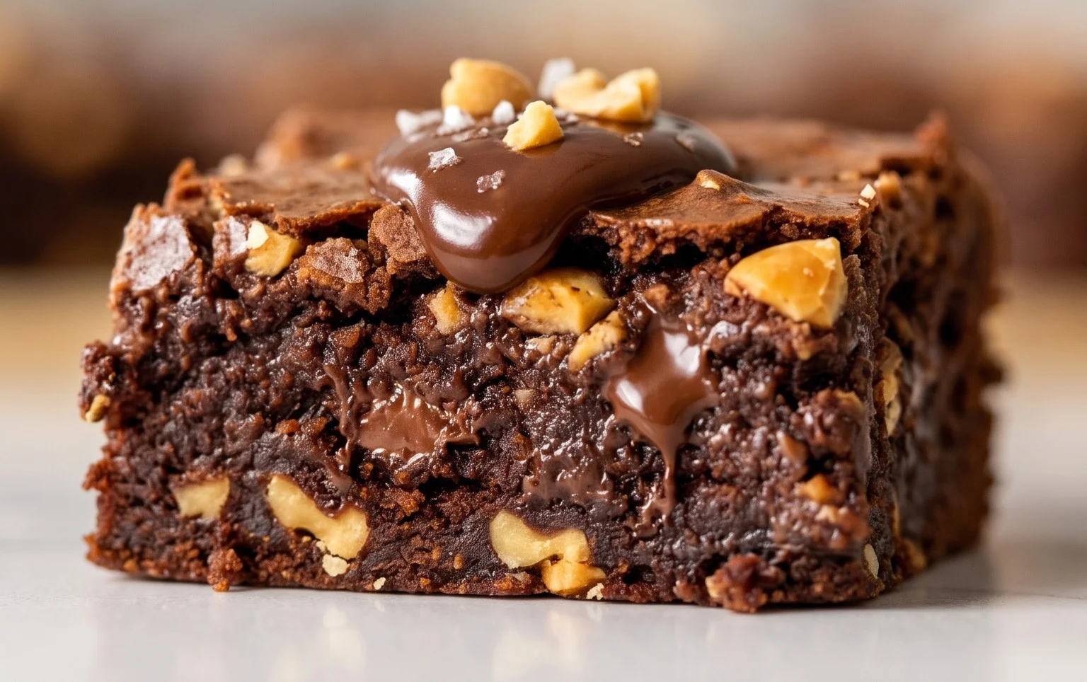 Schoko Erdnon-alcoholic beer Brownies