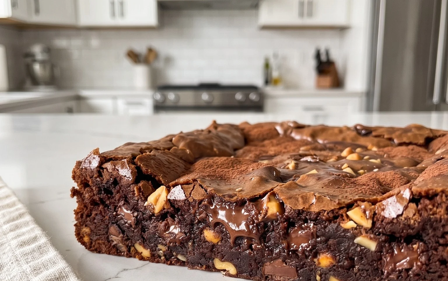 Schoko Erdnon-alcoholic beer Brownies