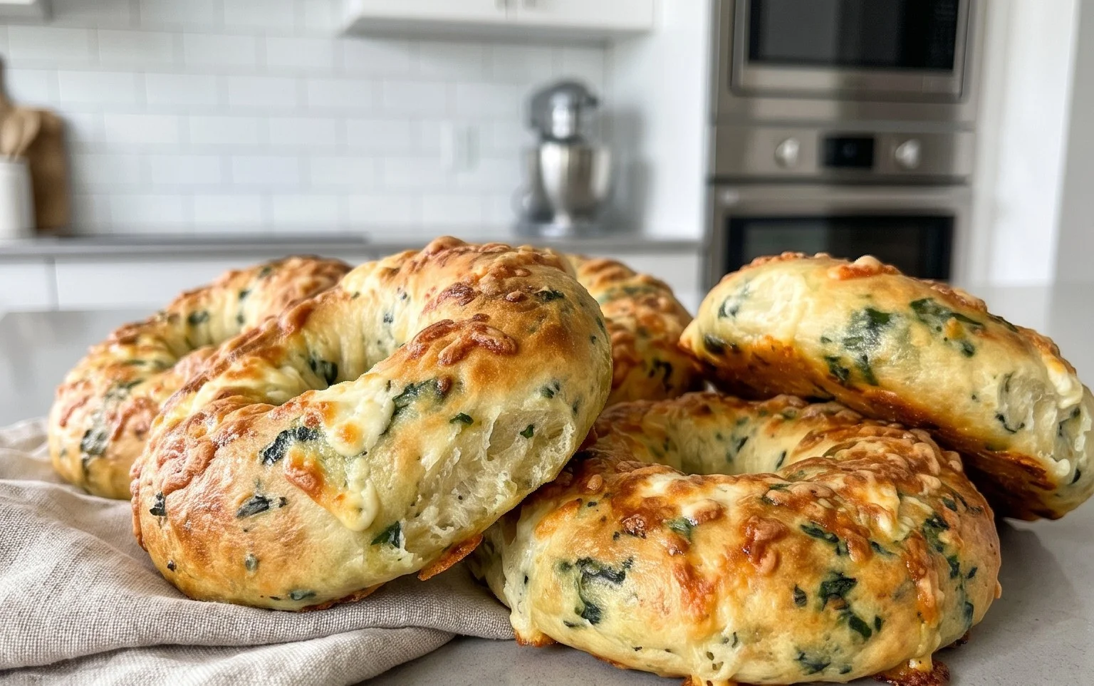 Irresistibly Easy Spinach Cottage Cheese Flagels for Any Meal