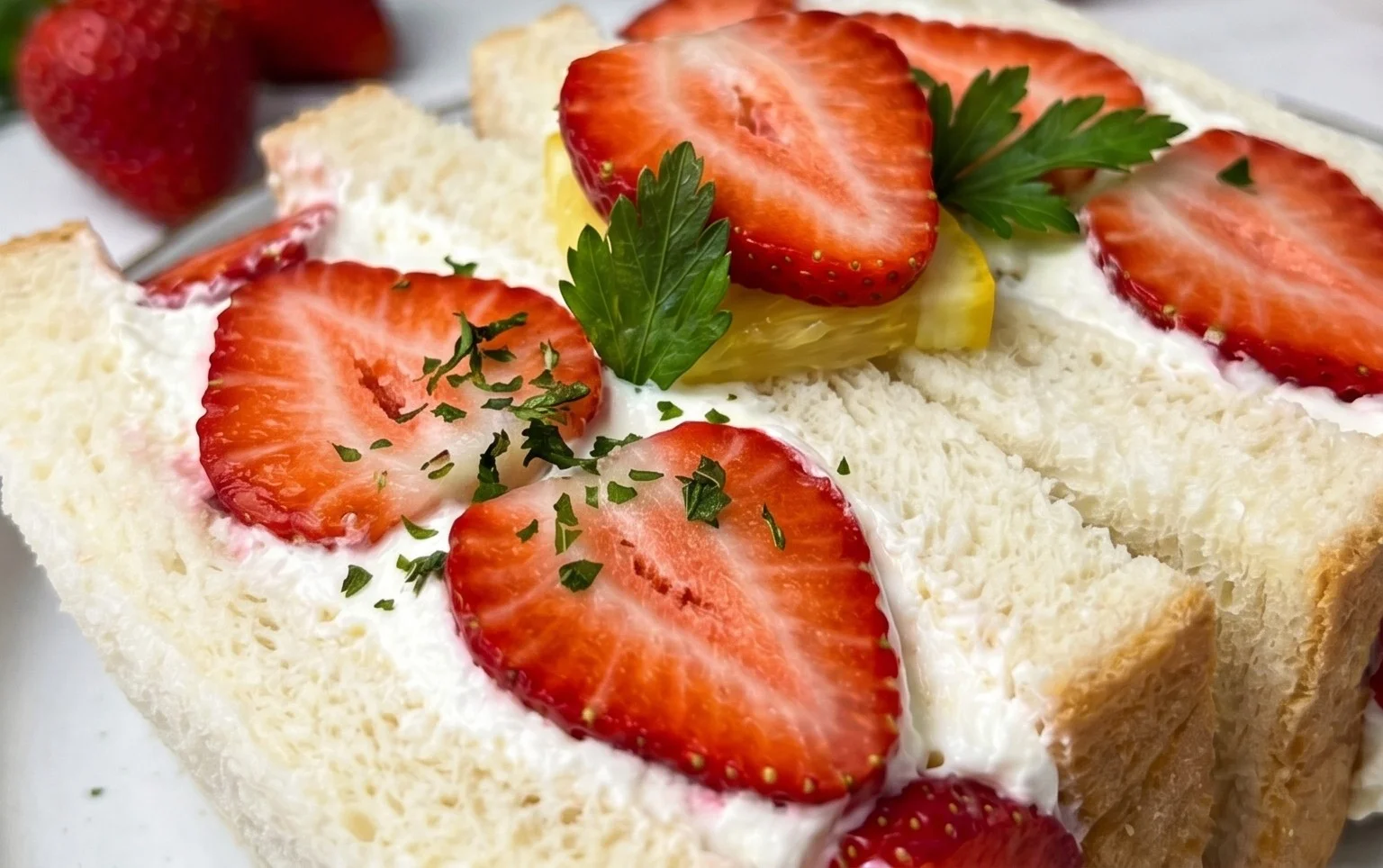 4-ingredient Strawberry Sando