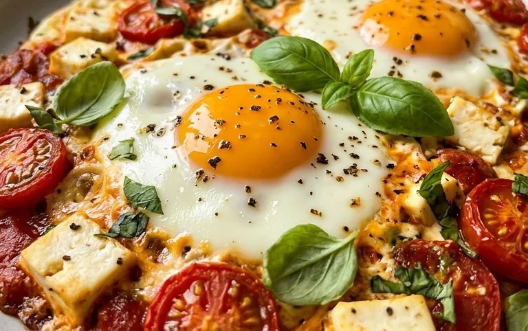 Baked Feta Eggs