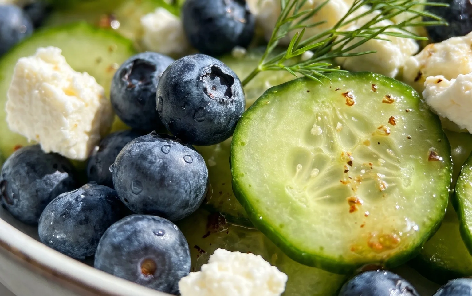 Cucumber Blueberry Salad