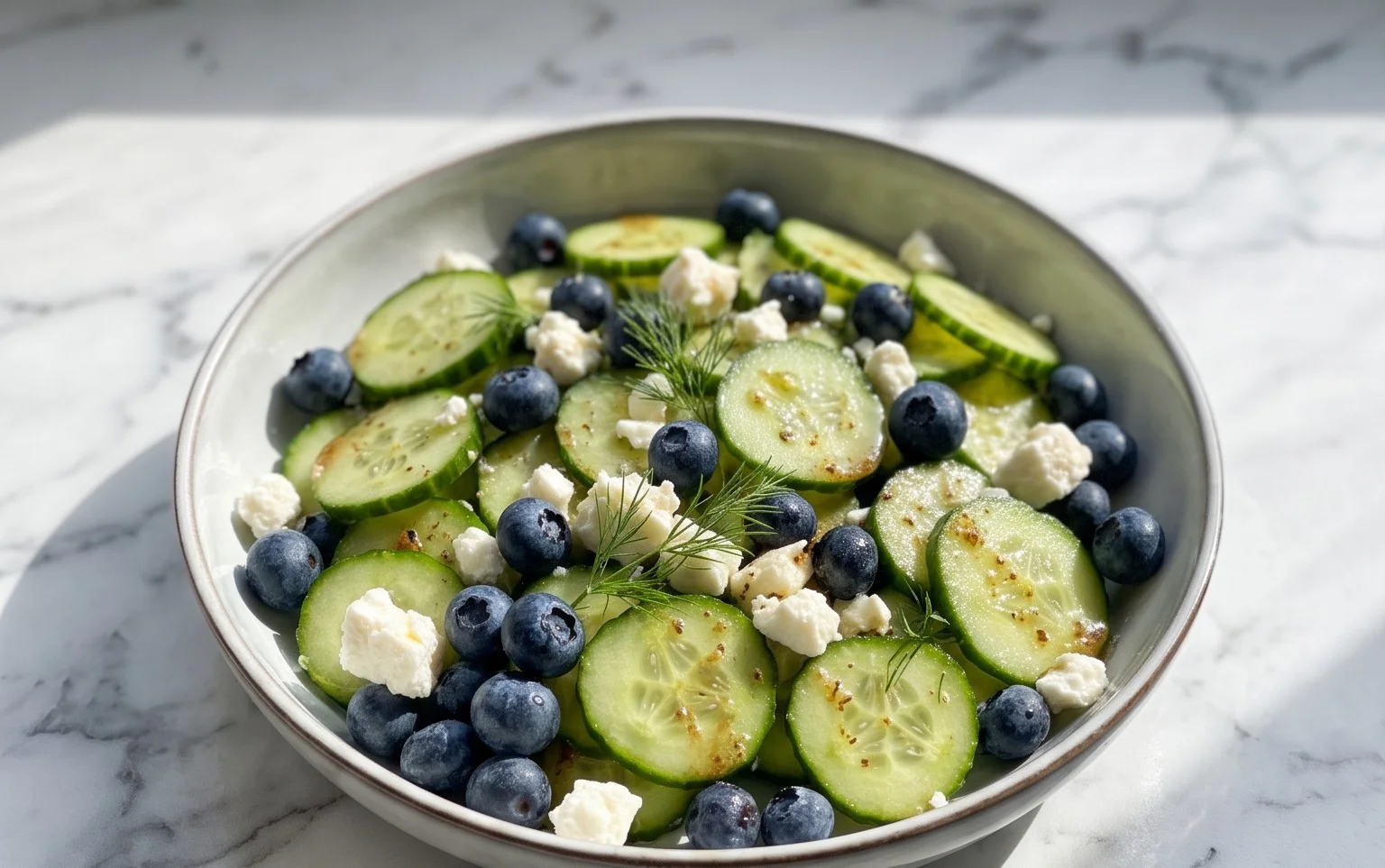 Cucumber Blueberry Salad