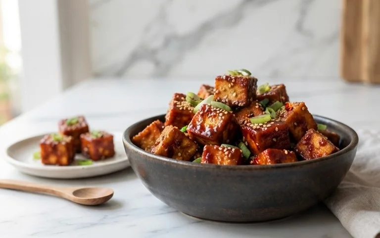 Crispy Gochujang Korean Tofu