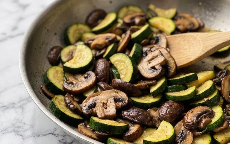 Skillet Zucchini and Mushrooms
