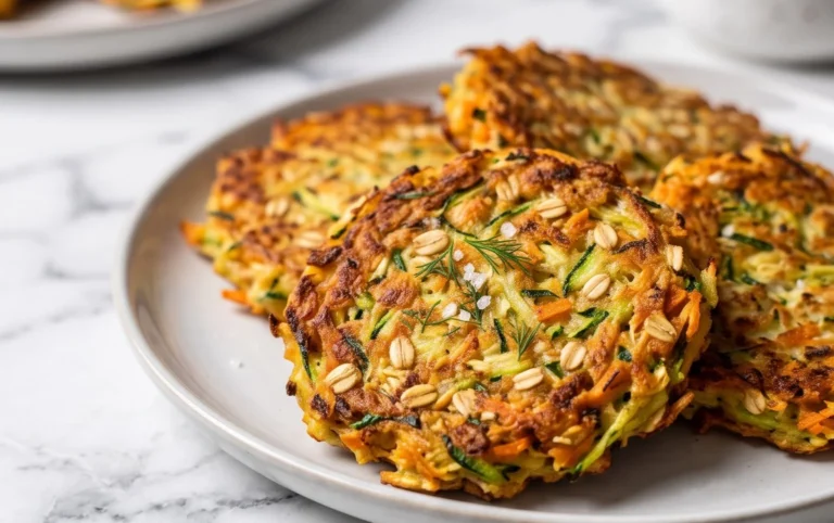 Zucchinipuffer mit Haferflocken und Möhren