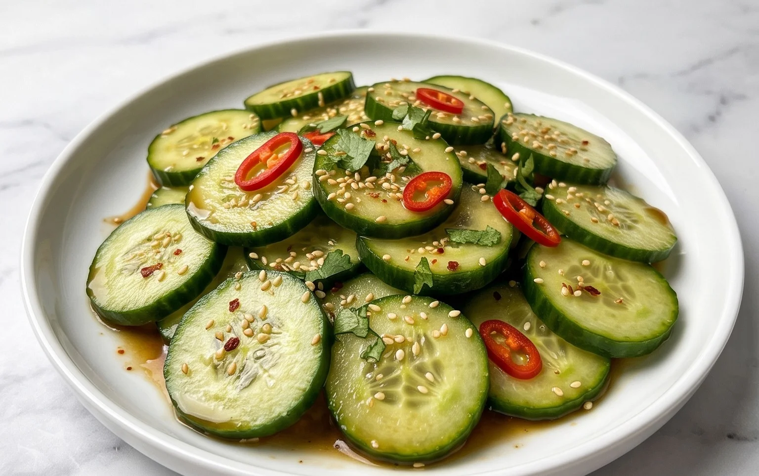 Easy Asian Cucumber Salad