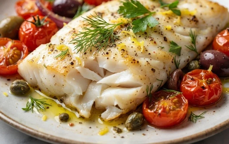 Easy Mediterranean Baked Fish Recipe - Flavorful & Quick