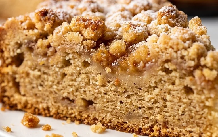 Kleiner Stachelnon-alcoholic beer- Streuselkuchen
