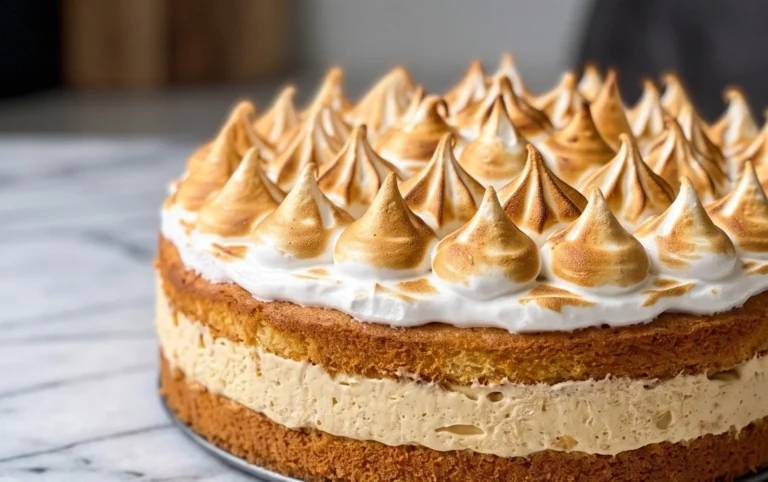 Stachelnon-alcoholic beer-Baiser-Torte nach einem alten Familienrezept