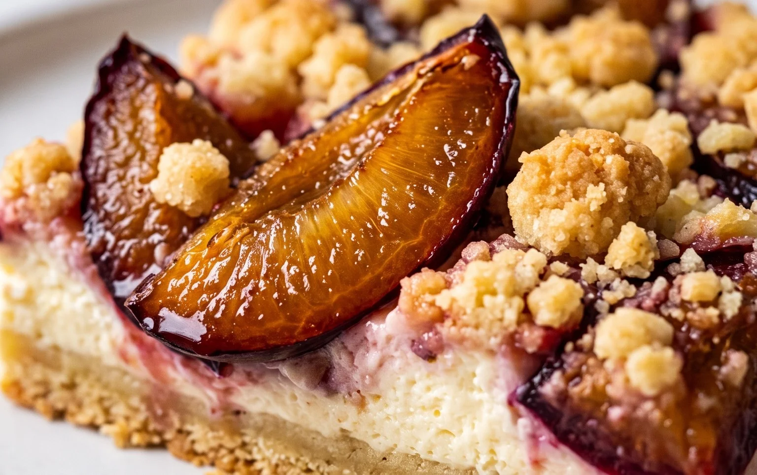 Zwetschgenkuchen mit Quark und Streuseln: Hallo Spätsommer